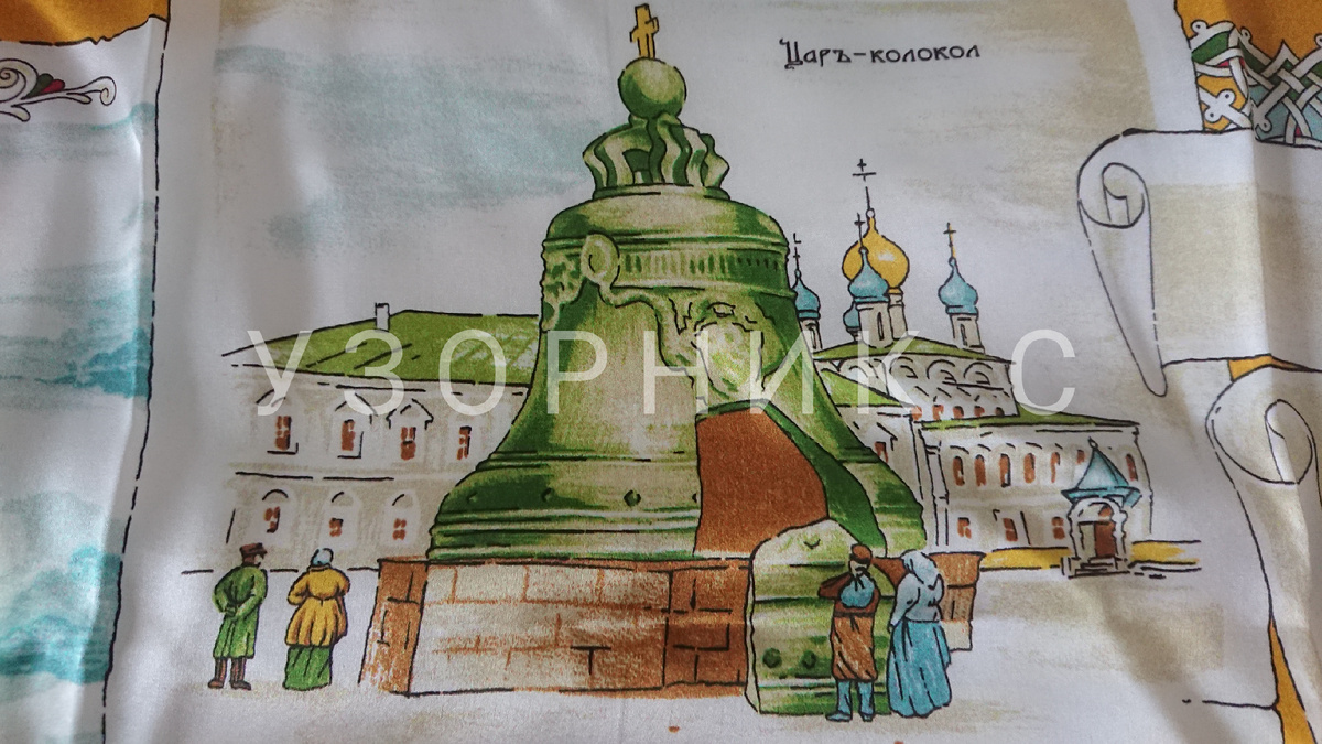 Платок Московский Кремль, фото автора