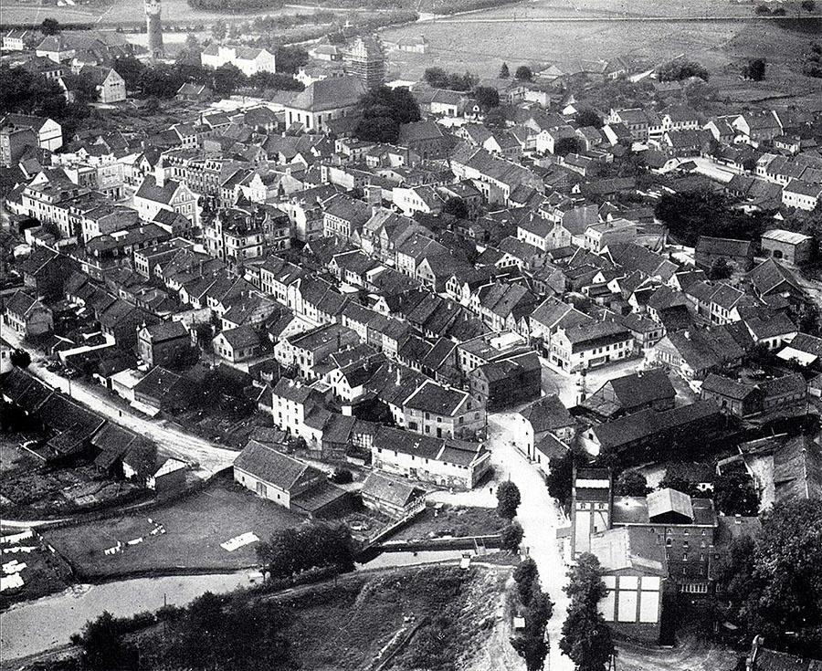 Цинтен до войны. Аэрофотосъемка.