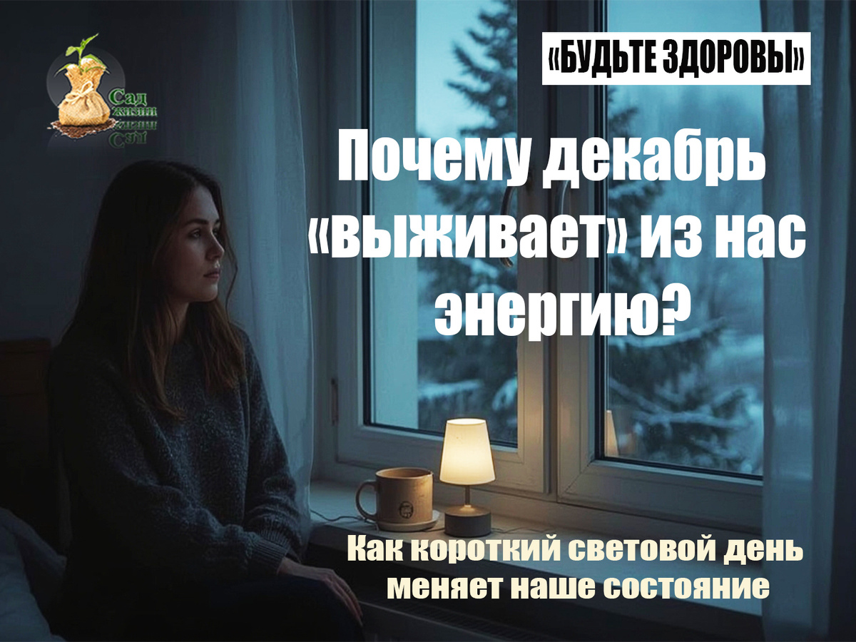 Пасмурные декабрьские дни - как справиться с симптомами не хватки света