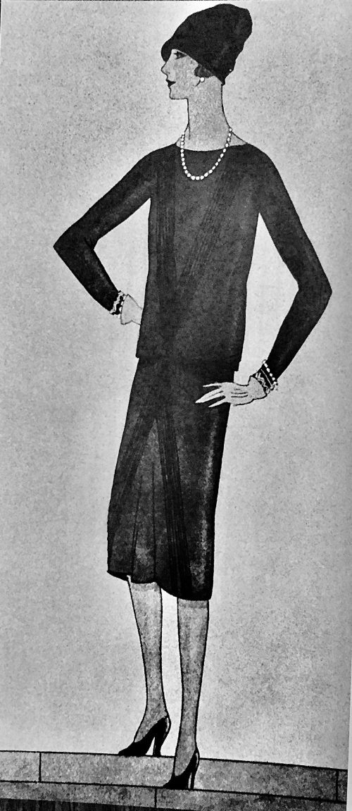 Архивные фотографии силуэтов 1920-х, которые иллюстрируют простоту линий и минимализм — основу будущего .