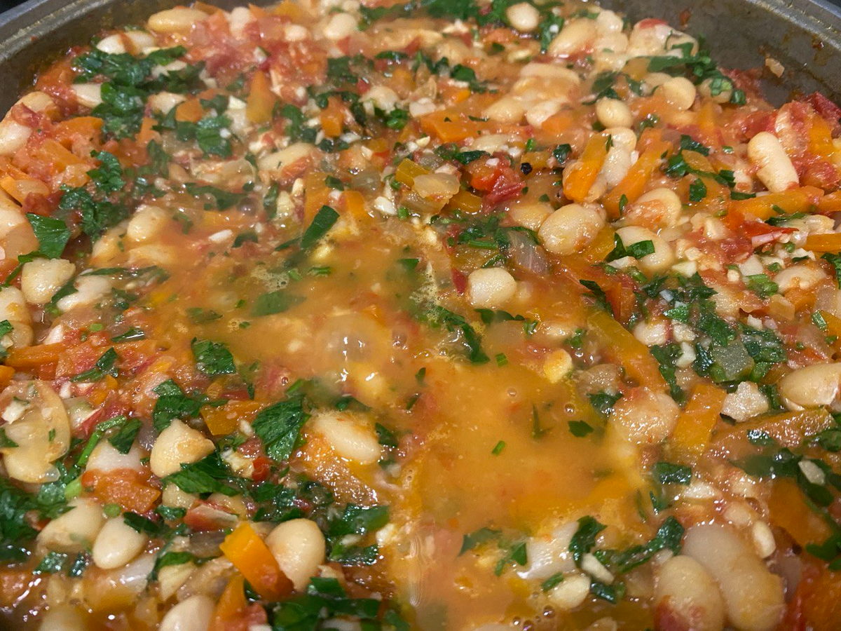 Индейка с фасолью. Фото автора