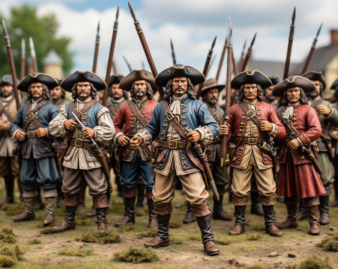 По мнению Алисы, повстанцы 17 века, которые собираются свергнуть короля, выглядят так