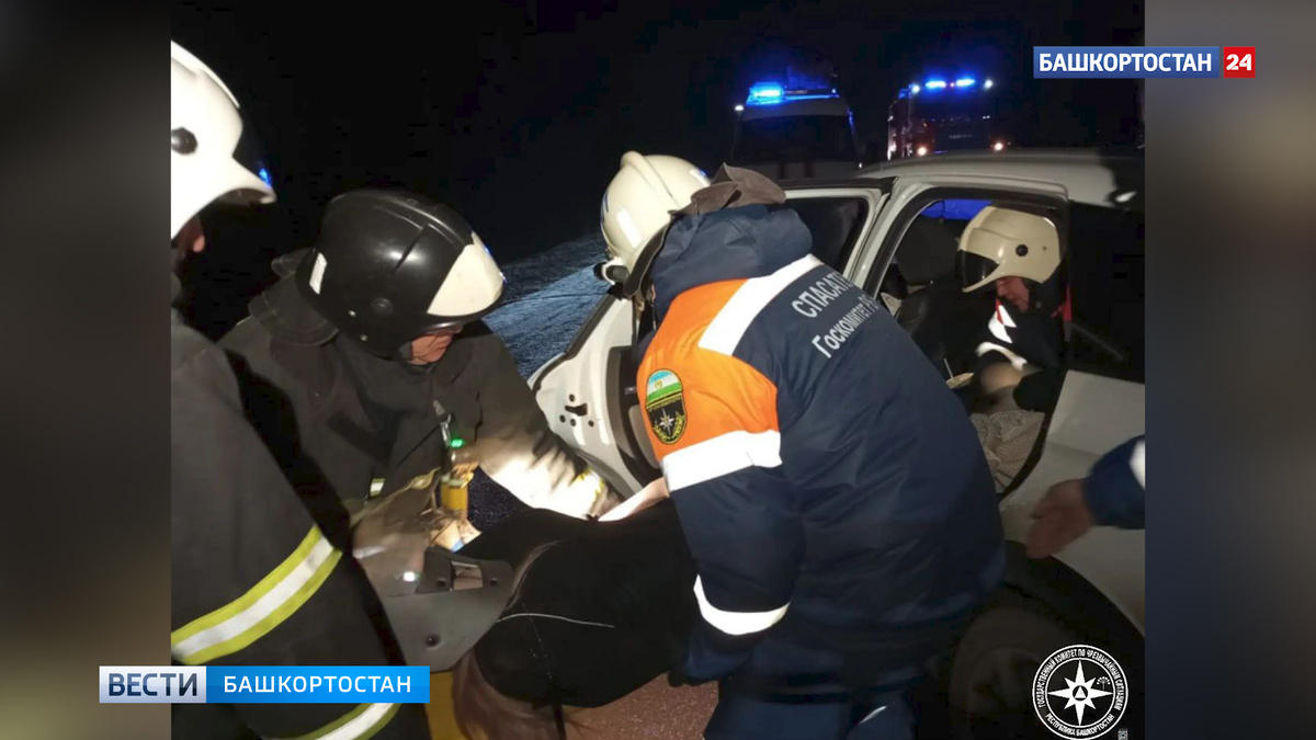    При столкновении двух легковушек в Туймазинском районе Башкирии пострадала пассажирка «Лады»