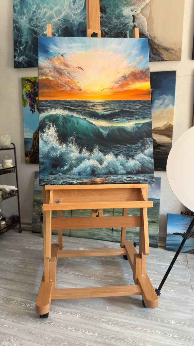 Закат - Анастасия Вологодская (холст, акрил 60х80 см) - Старая цена: 25 000 руб. СКИДКА 40% Цена: 15 000 руб.