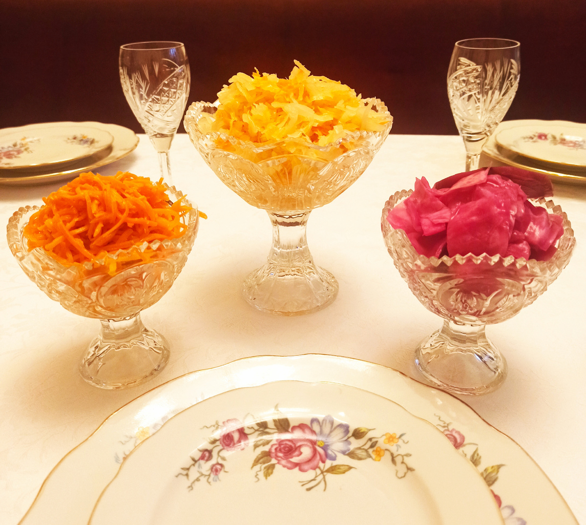 Овощи в хрустале. 