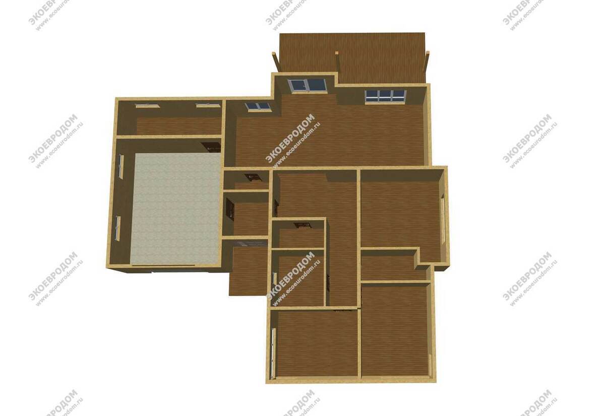 Визуализация планировки дома