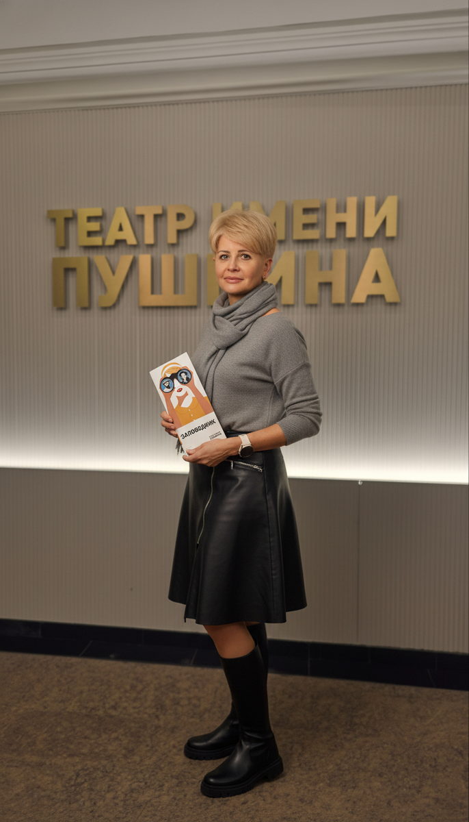 На днях была на спектакле «Заповедник» в Театре имени Пушкина.