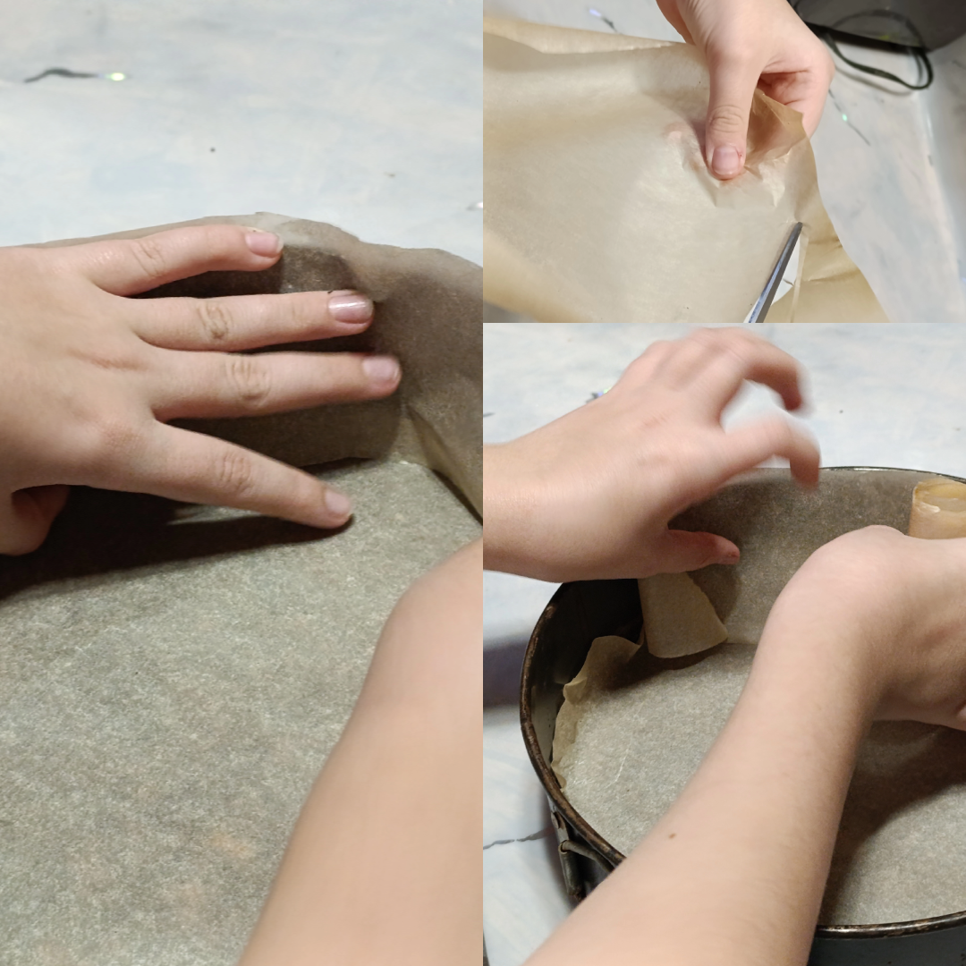 Простелить пергаментом