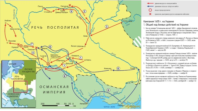 Кампания 1655 г. на Украине