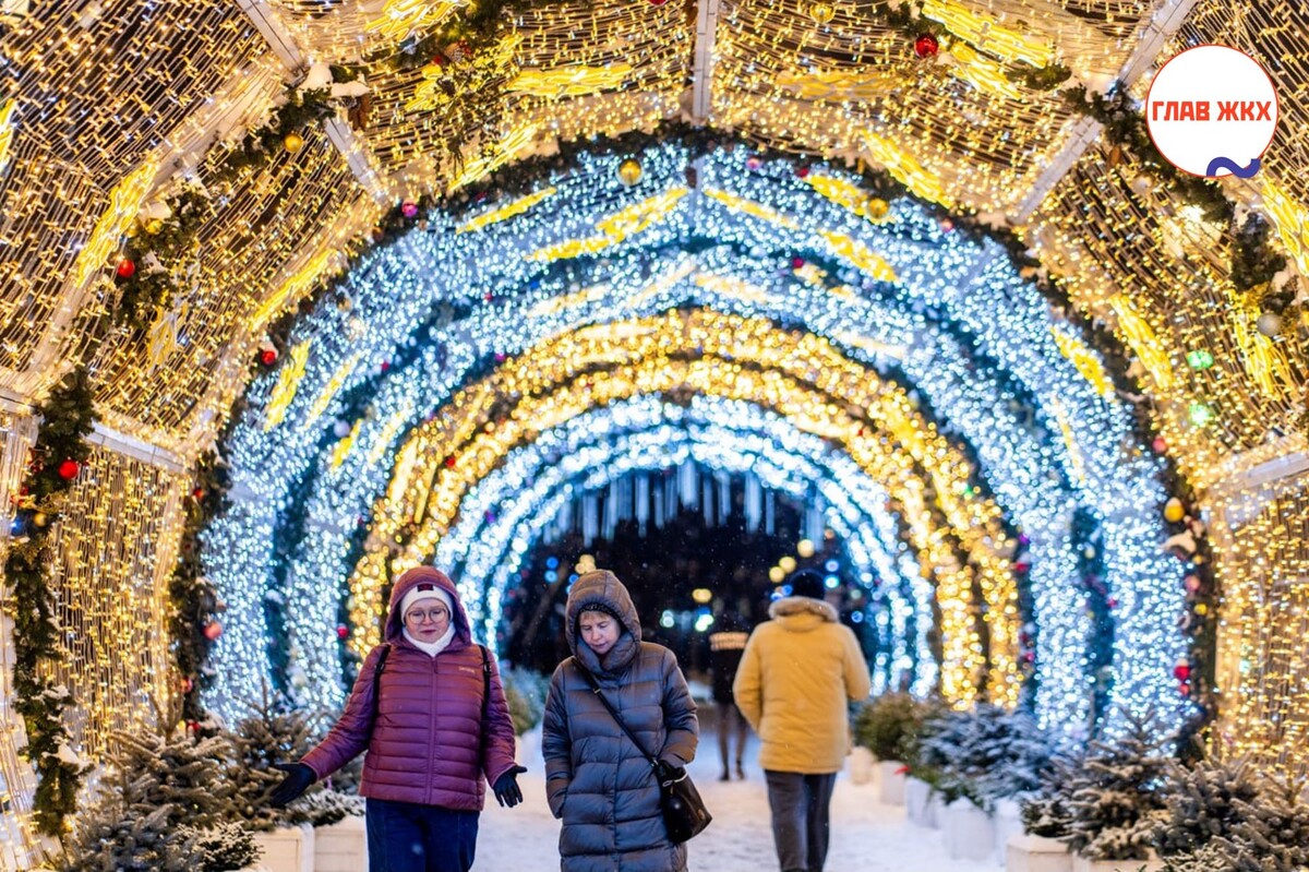 Световые тоннели вновь украсят столицу к новогодним праздникам
