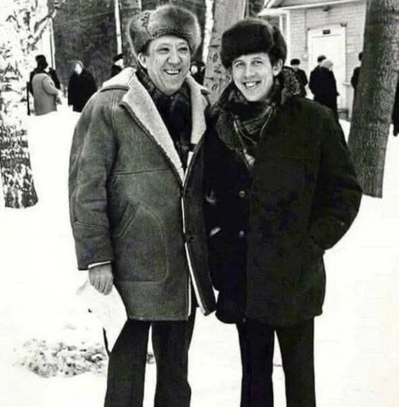 Зима 1980-го года. Юрий Никулин и Валерий Золотухин