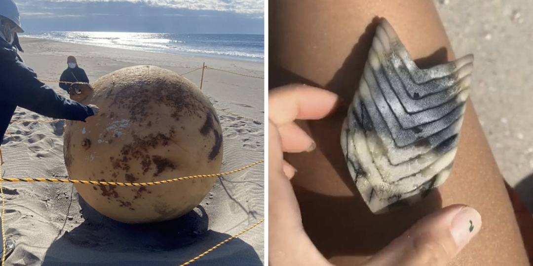 17 таинственных находок, обнаруженных на пляжах по всему миру, могут вдохновить на новые поиски