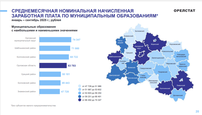 ФОТО из официального отчёта Орелстата  📷
