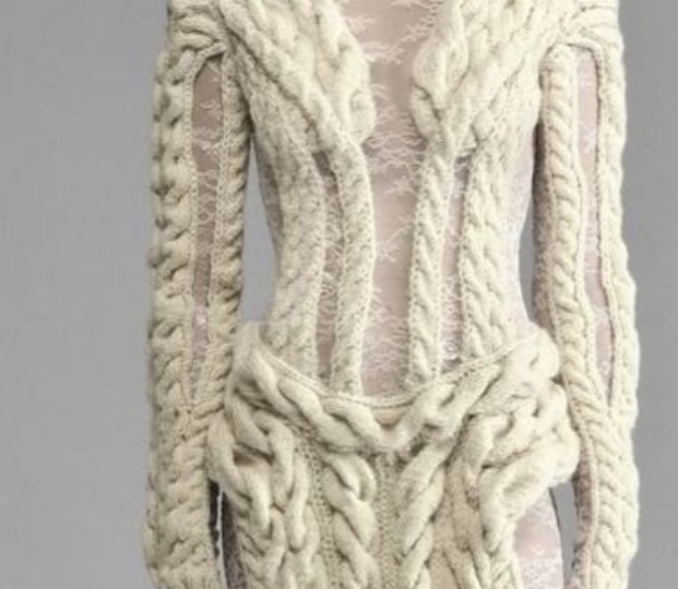 Техника вязание оригинальной объемной косы/ВЯЗАНИЕ УЗОРА «АЗИАТСКИЙ КОЛОСОК».,сквозной узор.,шарфы, пальто