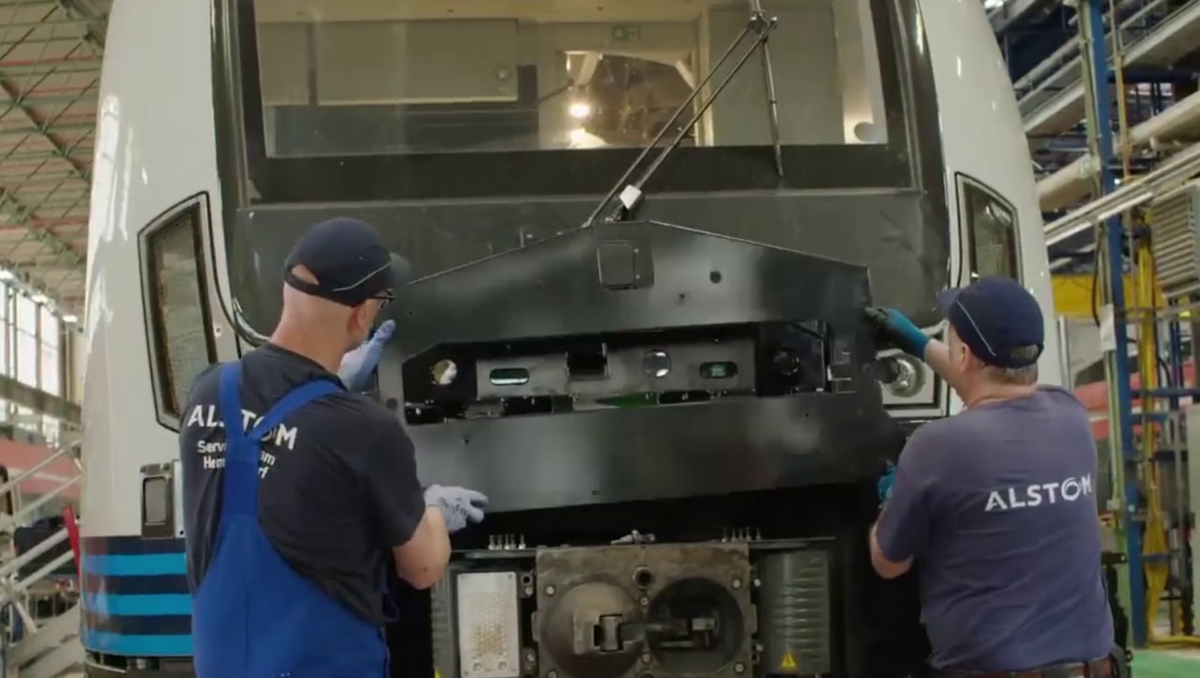 Установка системы технического зрения на электропоезд класса 430. Источник: Digitale Schiene Deutschland