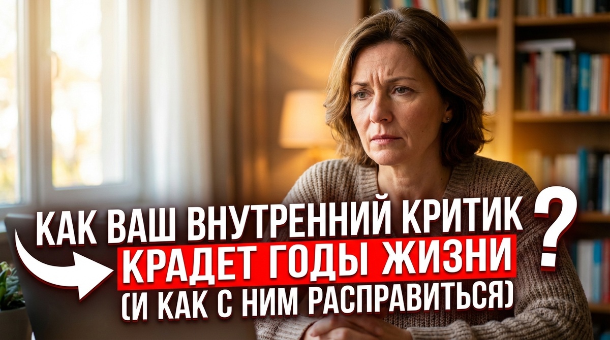 КАК ВАШ ВНУТРЕННИЙ КРИТИК КРАДЕТ ГОДЫ ЖИЗНИ (И КАК С НИМ РАСПРАВИТЬСЯ)