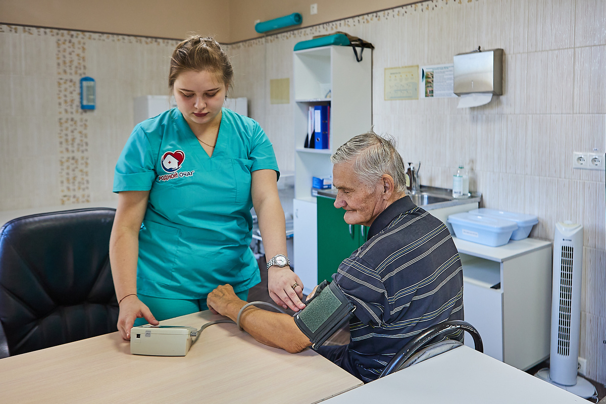 Своевременный контроль  для каждого постояльца. Пансионат "Родной очаг"