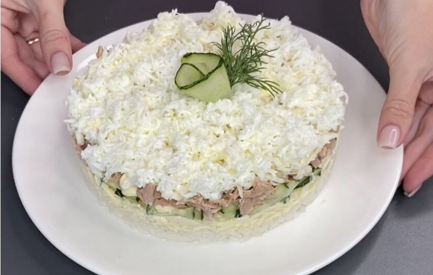 Отличная альтернатива оливье: салат «Капля воды» для нового года