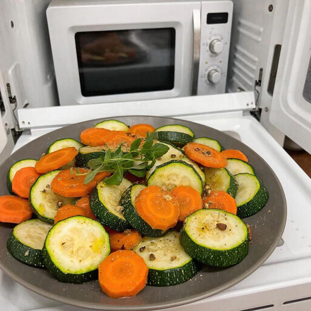 Хрустящие овощи в микроволновке: быстрый и полезный перекус