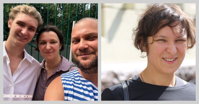    Семейный портрет: Олеся Железняк с мужем и старшим сыном Савелием.