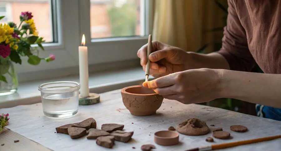 Как сделать подсвечник для свечи своими руками