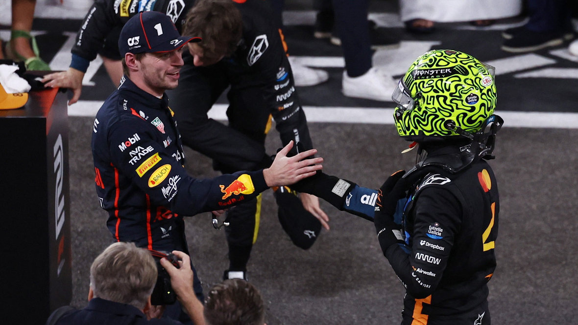    Макс Ферстаппен и Ландо Норрис. Reuters