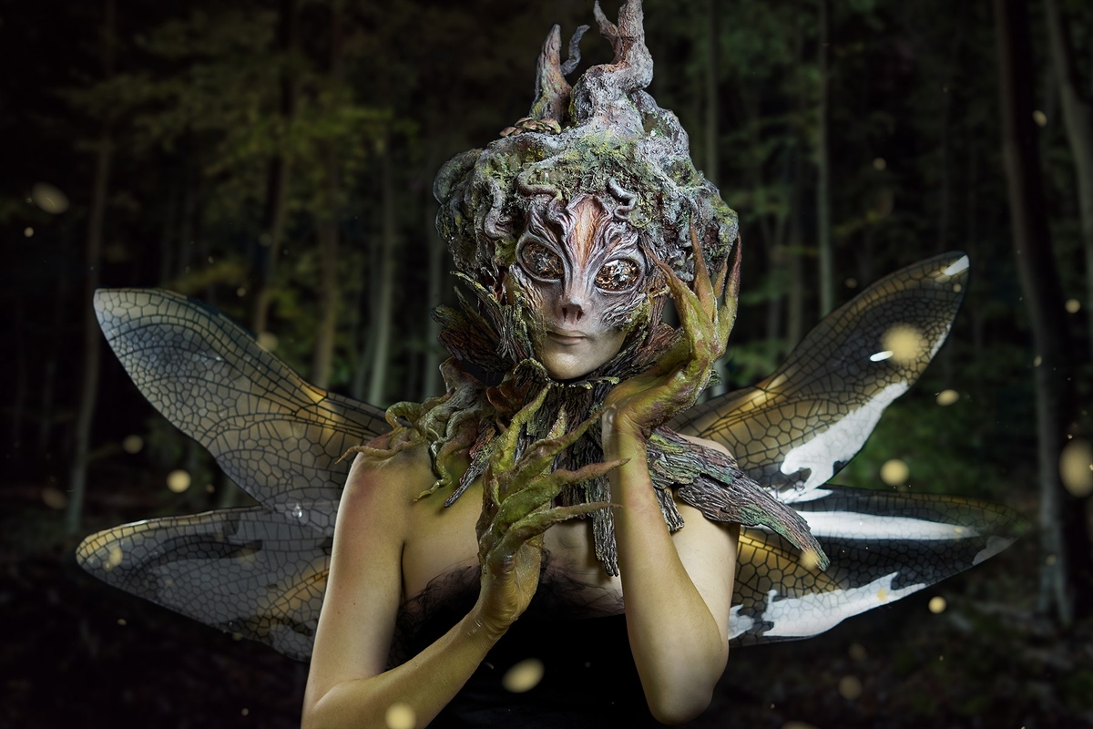 Созданный образ с индивидуальных занятий по бутафории и гриму. Ученица приехала ко мне из Калининграда и узнала она обо мне через Нельзяграм.