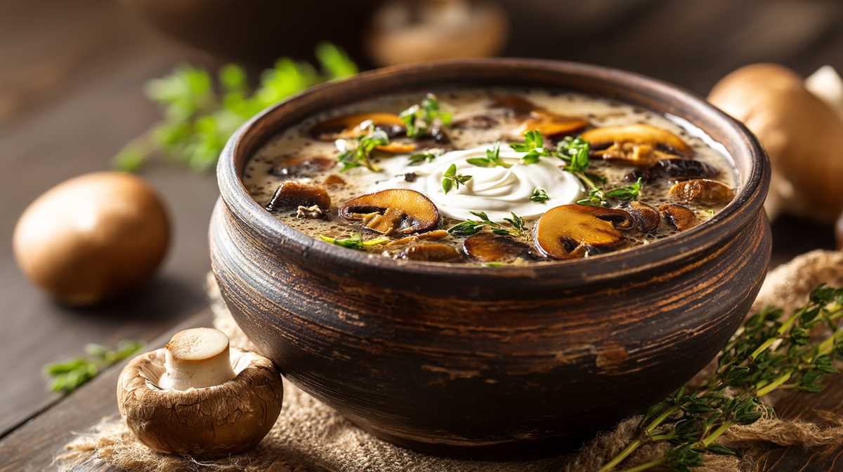 Грибной суп по-литовски