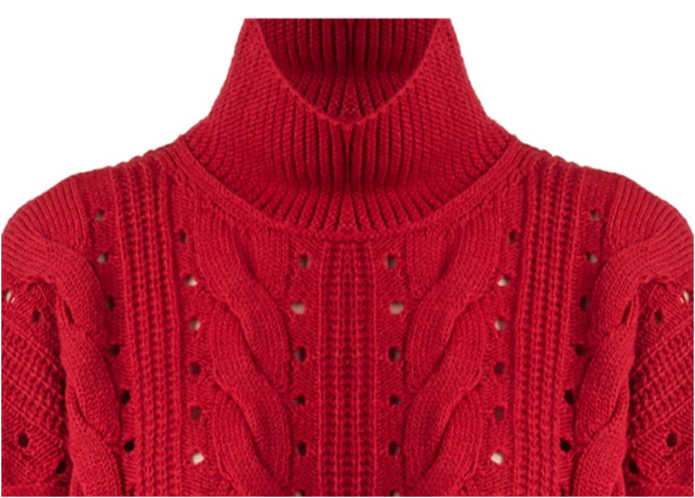 Свитер - крупный план верхней части переда.