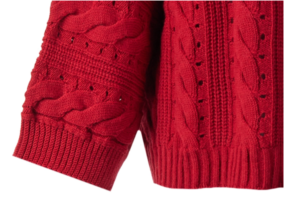 Свитер - крупный план нижней части переда.