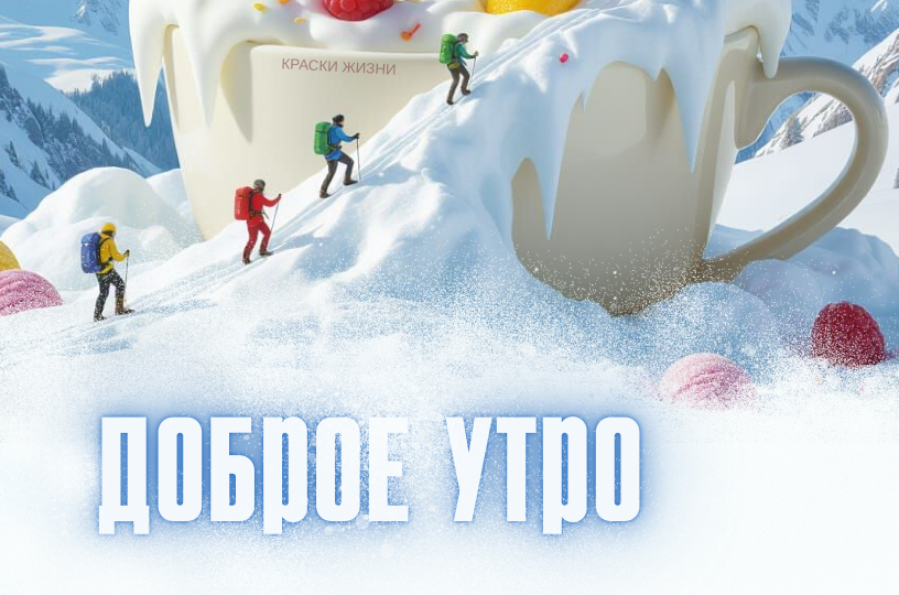 Красивые открытки зимнее "Доброе утро"