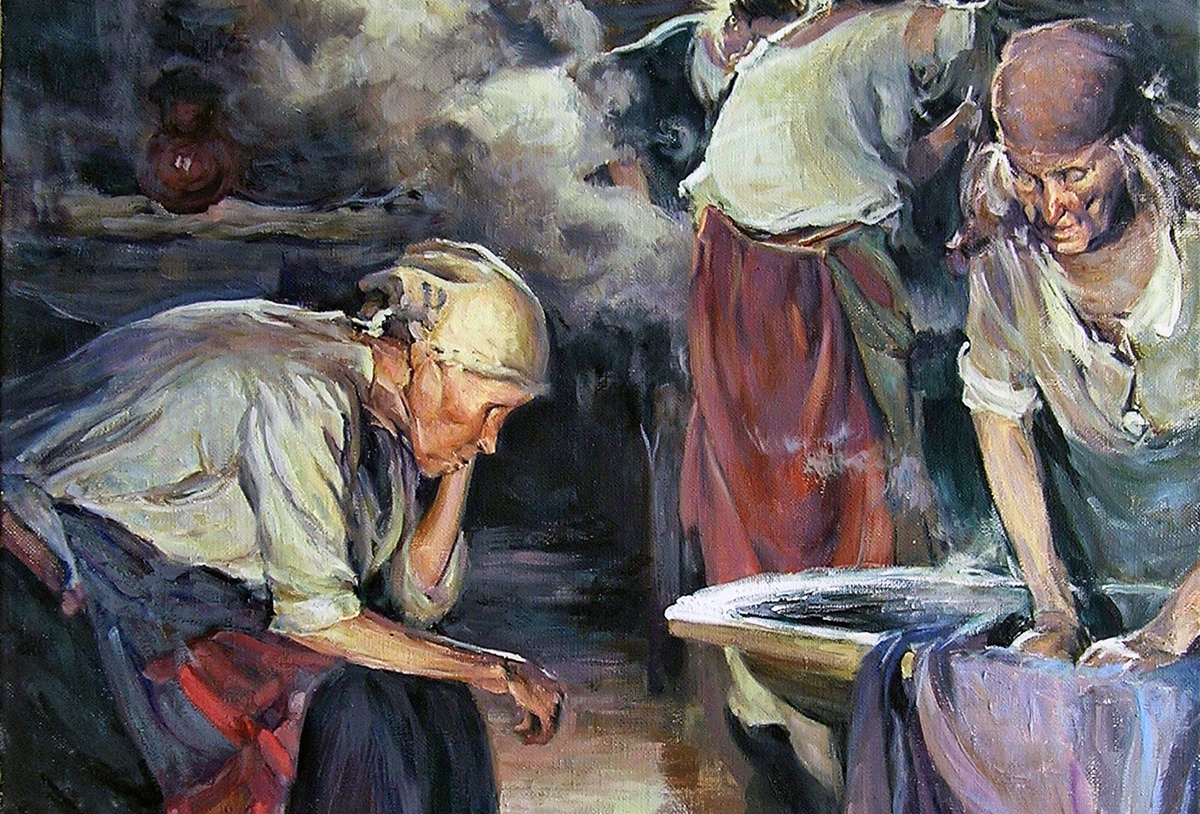 Абрам Архипов, картина «Прачки».