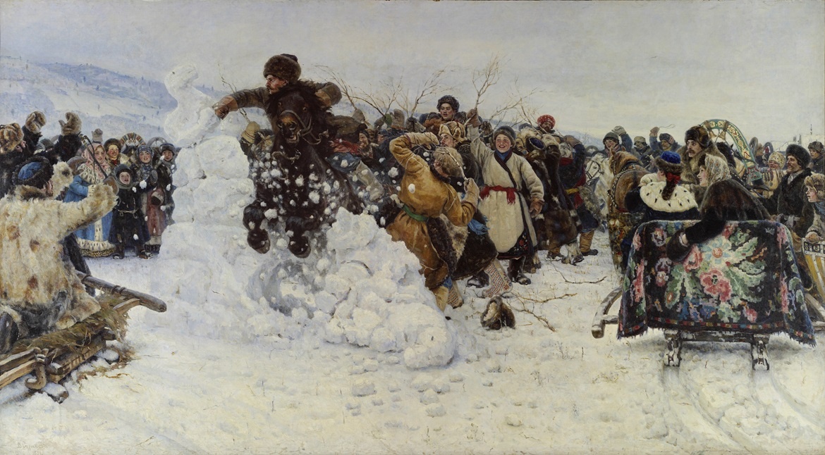 Василий Суриков «Взятие снежного городка» (1891)