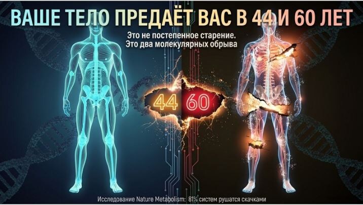 В 44 и 60 лет ваше тело нажимает кнопку «сброс». И это не метафора