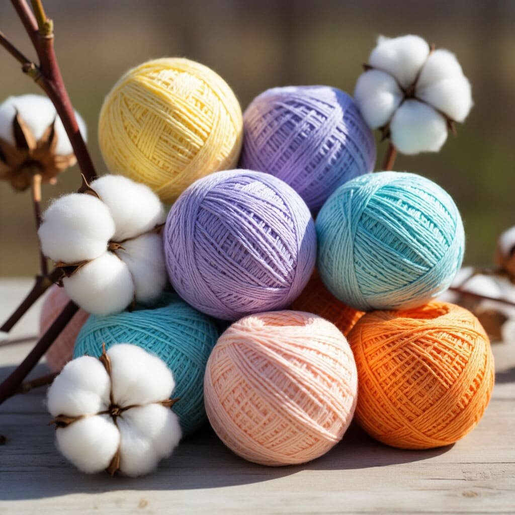 Пряжа из мерсеризованного хлопка один из самых популярных видов хлопковых пряж