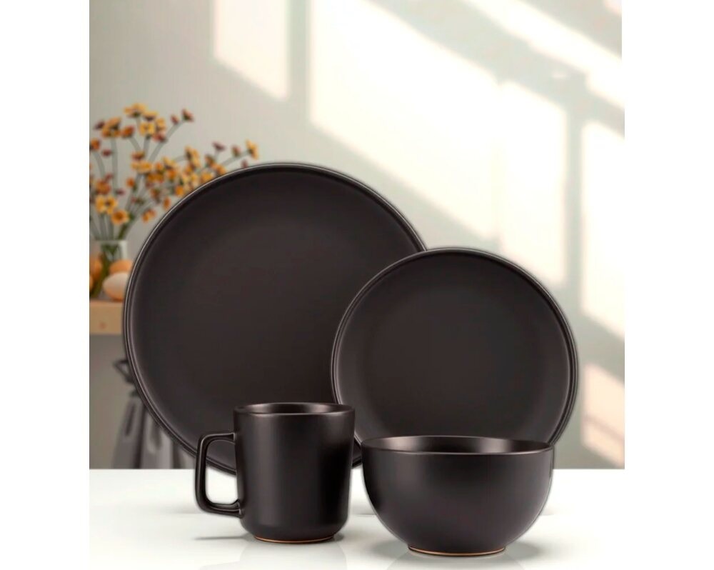 LoliDream Набор столовый Black Velvet 16 предмета керамика