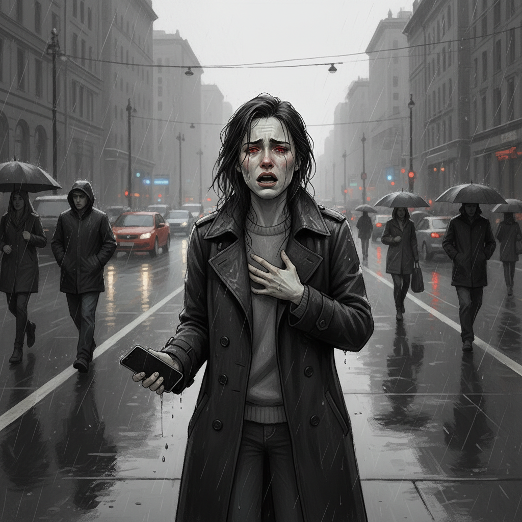 Момент разрыва: истерика посреди улицы