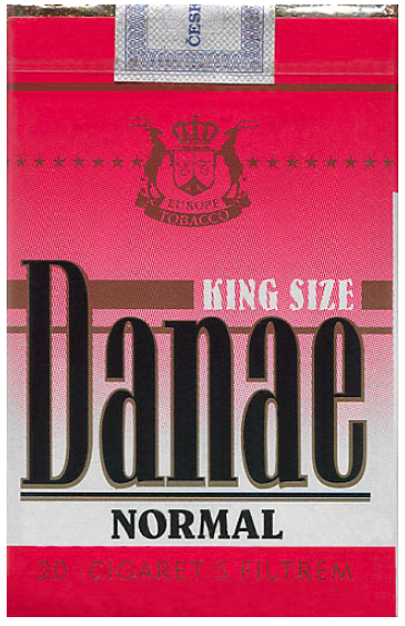 Чехия, 1990-е годы. 20 штук с фильтром в мягкой упаковке и в целлофане. Смола 18 мг, никотин 1,1 мг. Производитель: Europe Tobacco - Rychnov N. KN. Владелец торговой марки: Europe Tobacco - Rychnov N. KN.