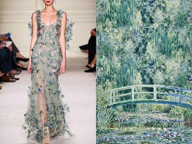 Marchesa Spring 2016 Green Couture