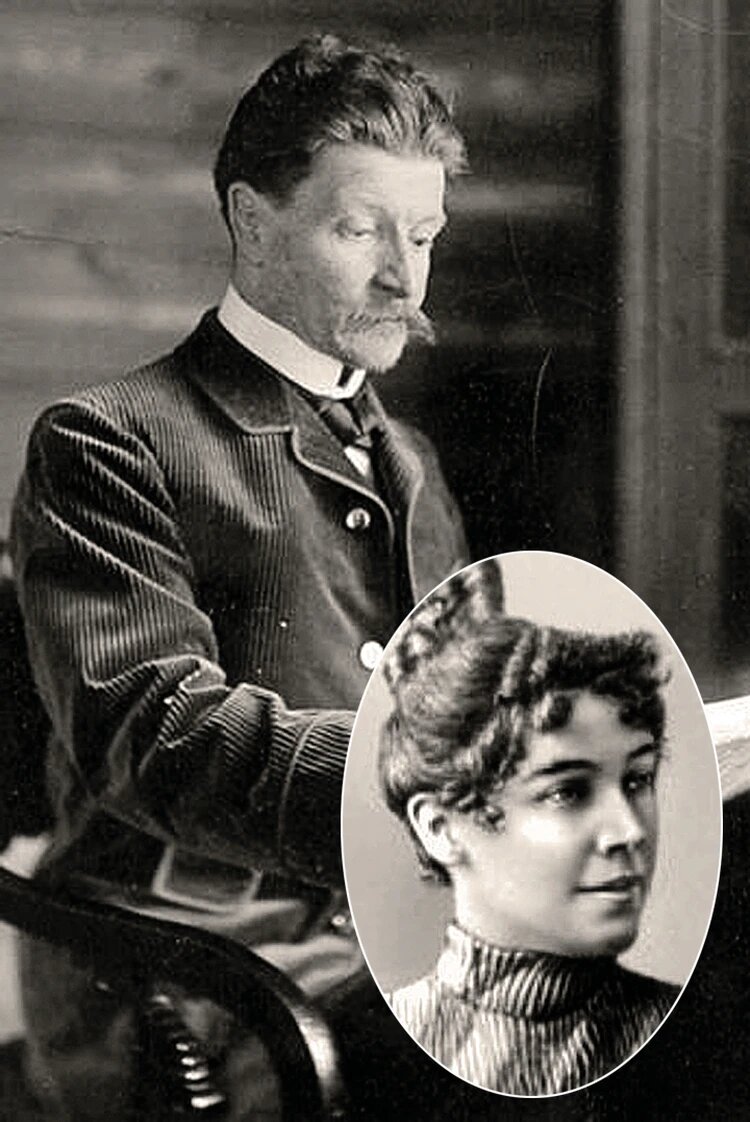 Борис Кустодиев и его жена Юлия. Фото: ru.wikipedia.org.