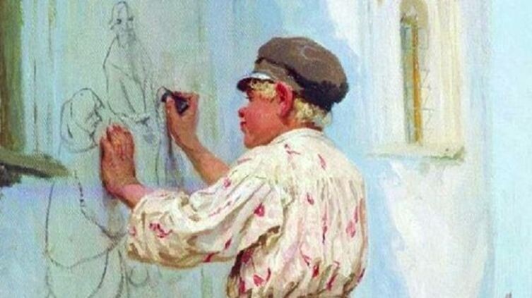    В. М. Максимов, «Будущий художник» (фрагмент), 1899 г. Фото: общественное достояние