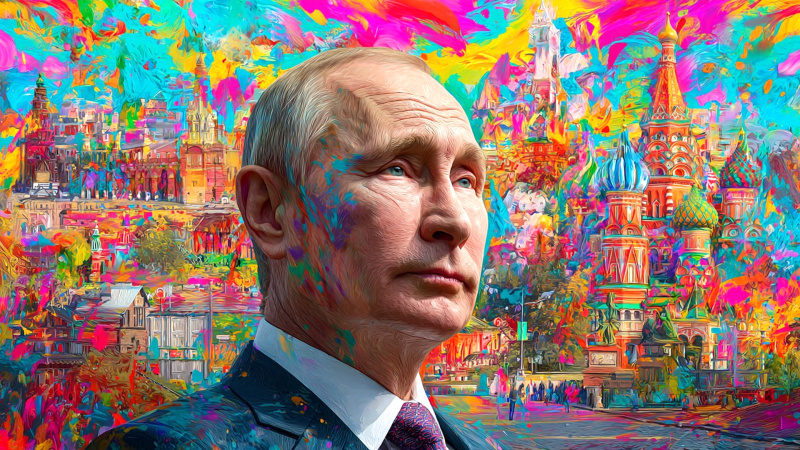    Владимир Путин. Коллаж Царьграда