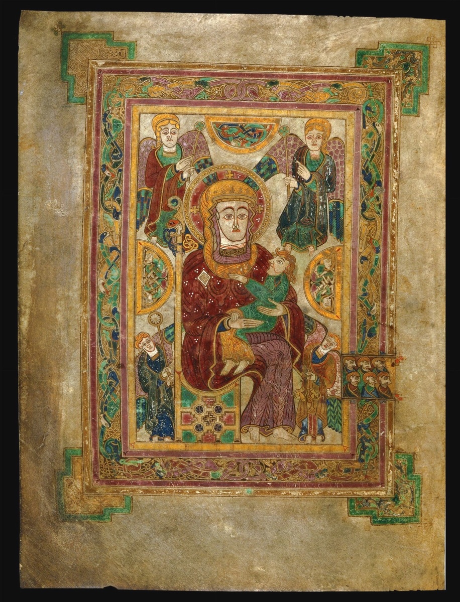 The Book Of Kells. VIII - IX с. Trinity College Library Dublin. Folio 7v.