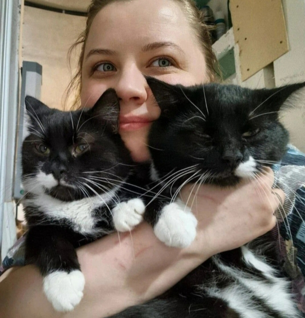 Фото автора. Я и Марк и Мария.