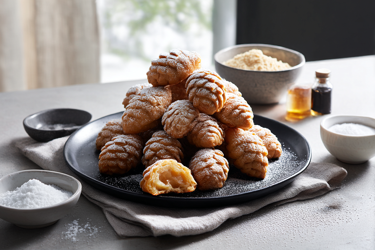    Кёнигсбергские «шишки» ценят за редкое качество: даже через недели они остаются мягкими и сочными, потому что основа у них — запечённый марципан, а не сухое песочное тесто.