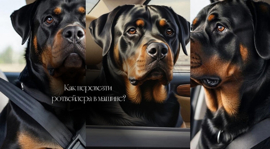 Как перевезти ротвейлера в машине?