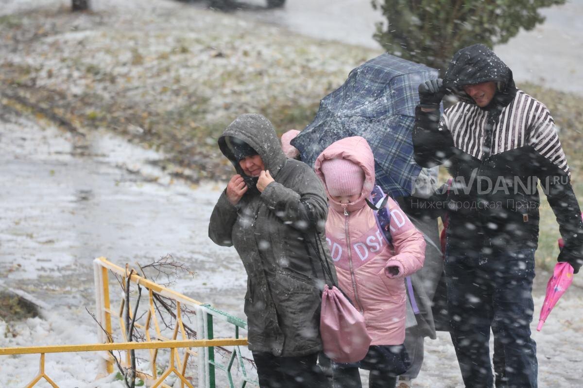    Почти всю неделю будет идти мокрый снег и дождь