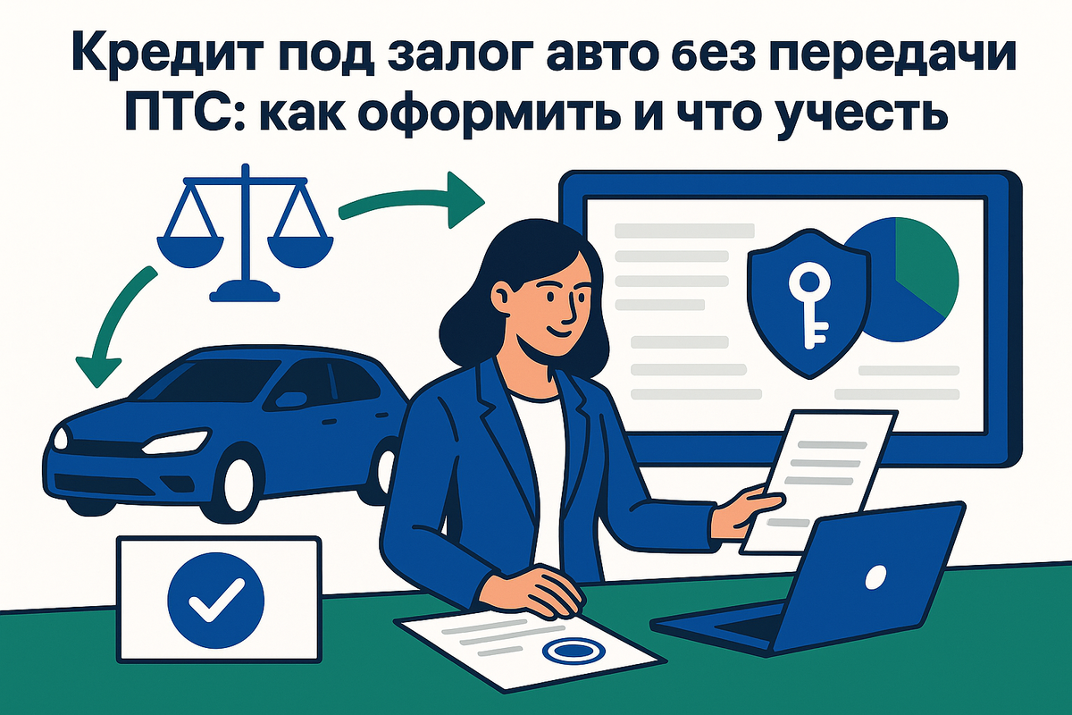    Как оформить кредит под залог авто без передачи ПТС? Юлия Сергеевна Рослякова