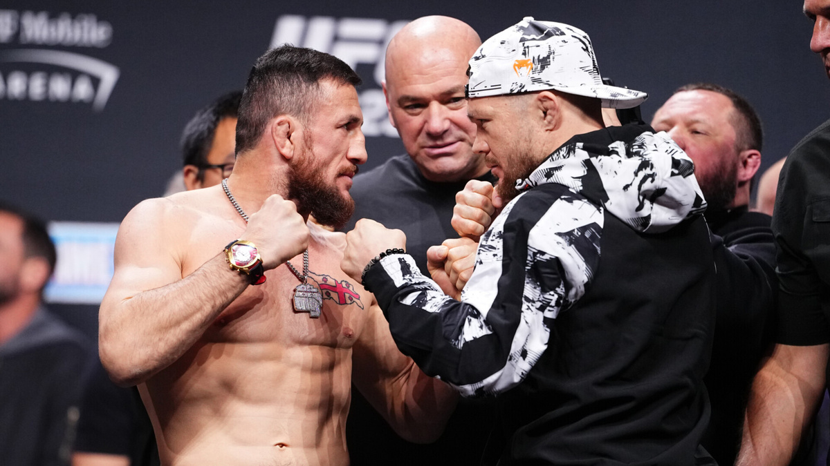 Пётр Ян и Мераб Двалишвили/Битва взглядов UFC 323