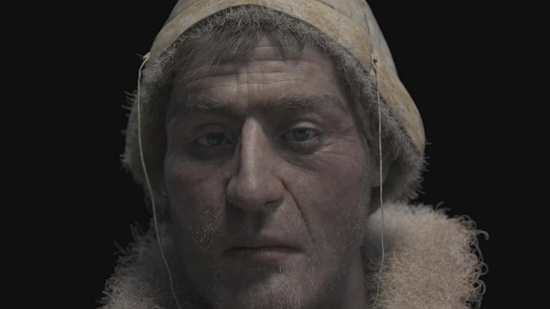 Реконструкция того, как выглядел "Человек из Толлунда"